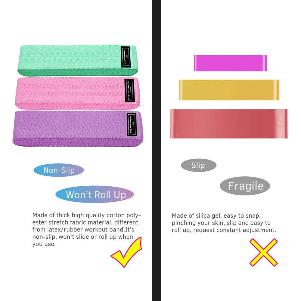 Elastic Fitness Rubber Band Belt