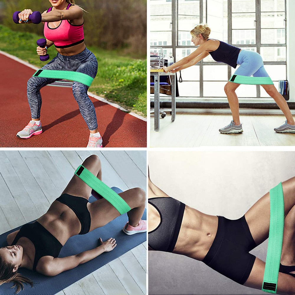 Elastic Fitness Rubber Band Belt